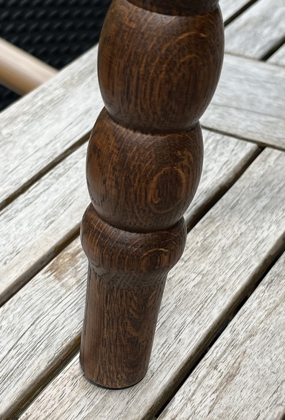 Image 1 of Classic Bobbin corner chair + matching side table | rare set