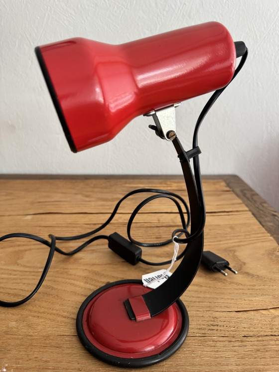 Veneta Lumi Vintage Space Age Set Lampade da scrivania Rosso Fuoco – Metal (photo 11 of 13)