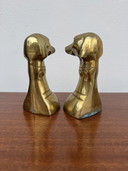 Fermalibri Cani Ottone Massiccio Anni '70