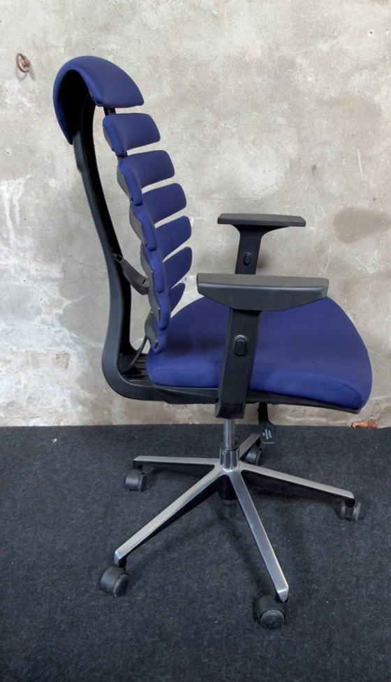 Image 1 of hjh office Ergo Line II  bureaustoel stof -blauw
