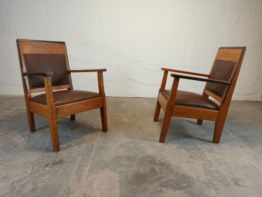 2 x Art Deco fauteuils