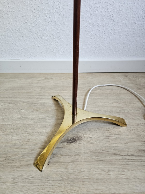 Rare lampadaire du milieu du siècle attribué à Hans Agne Jakobsson – Hans-Agne Jakobssen, Brass, Wool (photo 8 of 15)