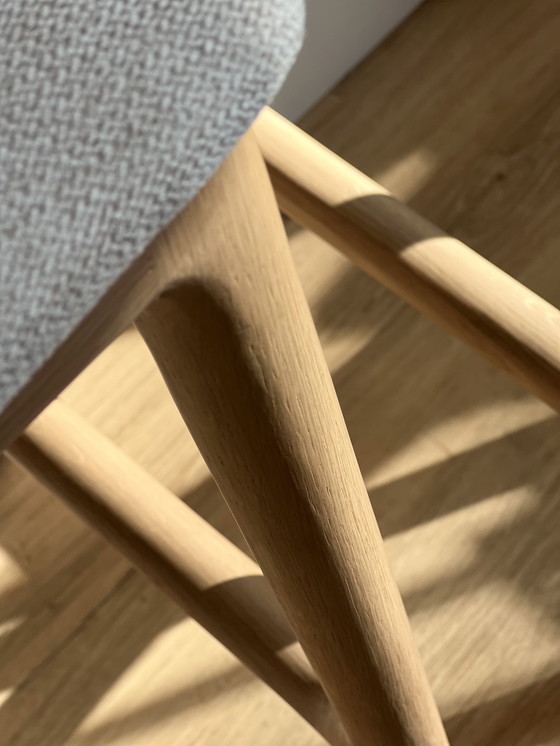 Image 1 of 2 tabourets de bar Rocco neufs – 79 cm – Chêne massif – Charlie Pommier