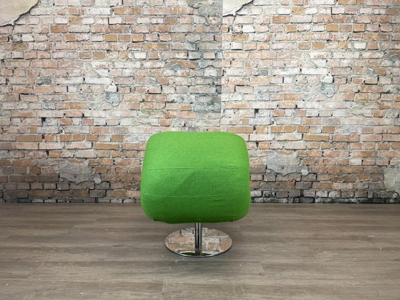 Softline Rio Pouf – Green | Busk+Hertzog – Armchairs, Textile, Chrome (photo 6 of 14)