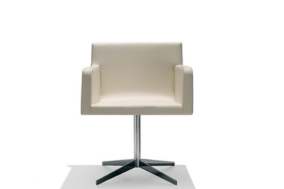 Image 1 of Andreu World Lineal Comfort Swivel Armchairs (Set of 6) – Design – Beige