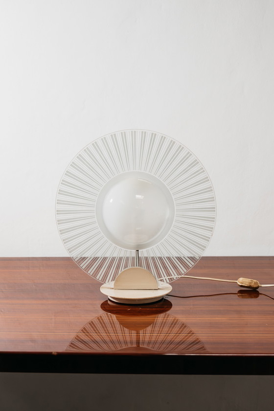 Image 1 of Vintage 1980s Postmodern Glass Design Lamp