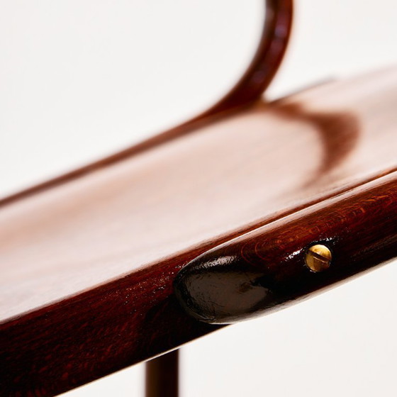 Image 1 of MK8961 Sedia a dondolo in faggio restaurata di Gustav Siegel per Jacob & Josef Kohn