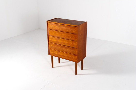 Image 1 of Vintage Mid-Century Teak Chest of Drawers, 1960s, Denmark