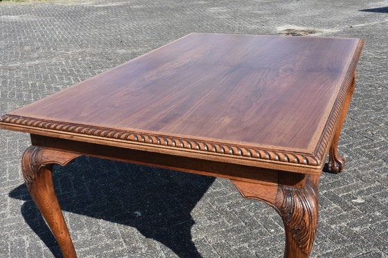 Image 1 of Magnifique table/bureau extensible en bois massif