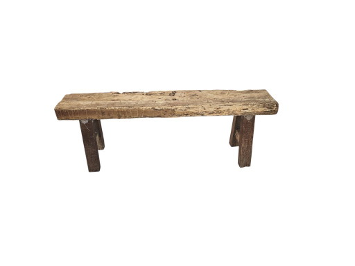 Vintage Wooden 'Hall Bench' - Solid - Rustic - Minimalist