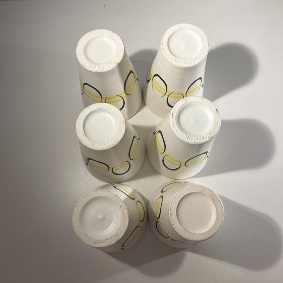 Pichet et Tasses en Céramique par André Baud pour Vallauris, années 1960, Set de 7 – Vaisselle, Ceramic (photo 12 of 14)