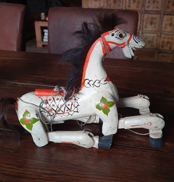 Image 1 of Pferd Marionette Alt Handgemacht