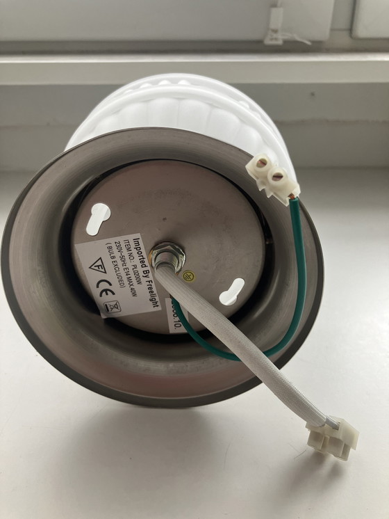 Image 1 of Lampada a stelo smaltata in stile Art Deco vintage