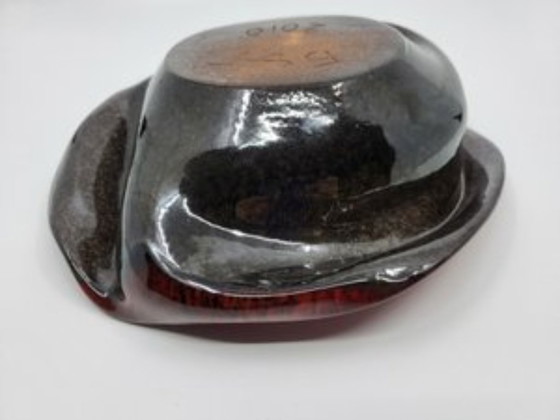 Image 1 of Bandeja de bolsillo de cerámica roja francesa