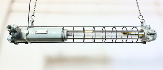 Image 1 of Lampada a sospensione industriale grigia di Elektrosvit, anni '80