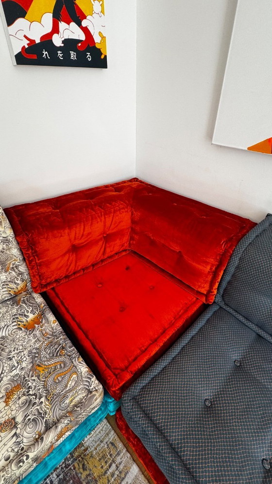 Image 1 of Roche Bobois bank “Mah Jong” - designklassieker van Hans Hopfer