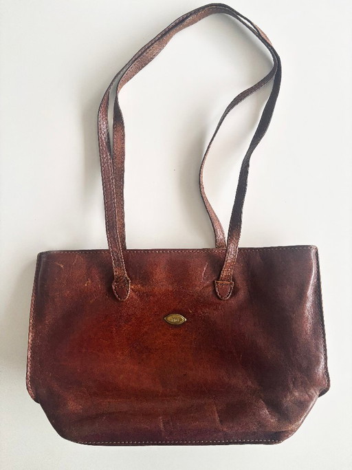 Vintage Handtasche The Bridge, braunes Glattleder – overige tassen, Calfskin