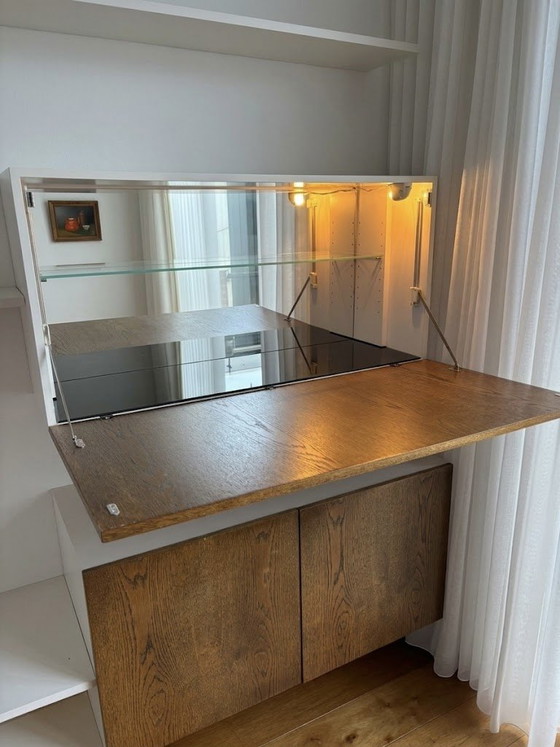 Vintage Floating Wall Unit by Van Banz Bord, 1970s – Wall cabinet, Glass, Wood (photo 5 of 7)