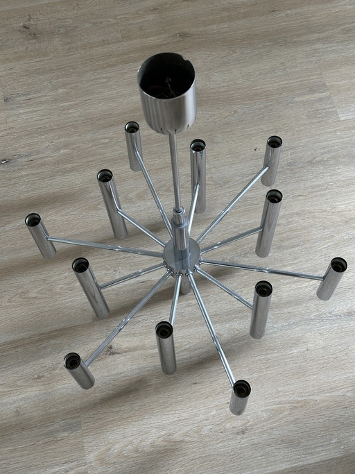 1960s chandelier, "Sciolari" style