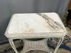 Mesa de té estilo Luis XV. Tablero de mármol. – Mesas auxiliares, Marble (photo 5 of 6)