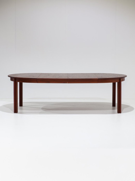 XL Børge Mogensen uitschuifbare eettafel teak Deens 1960s, Hout, Bruin, Mid Century Modern (foto 5 van 15)