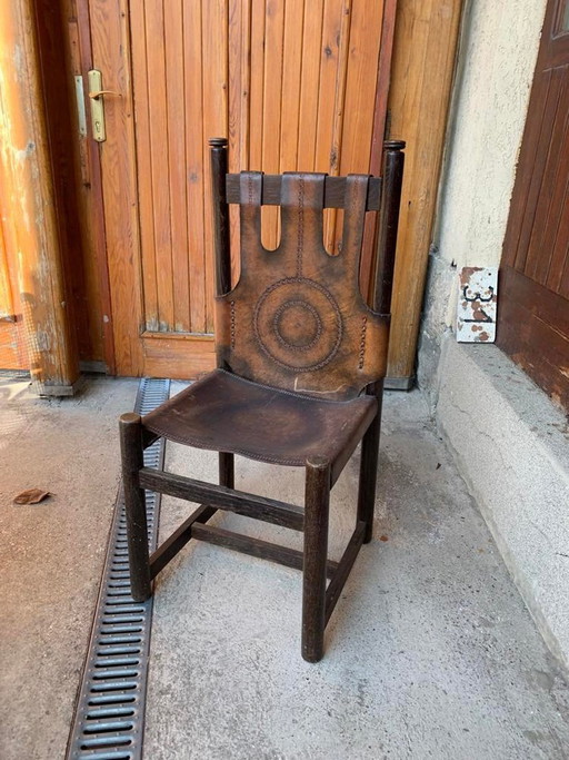 Craftsman Ledersessel, 1970er