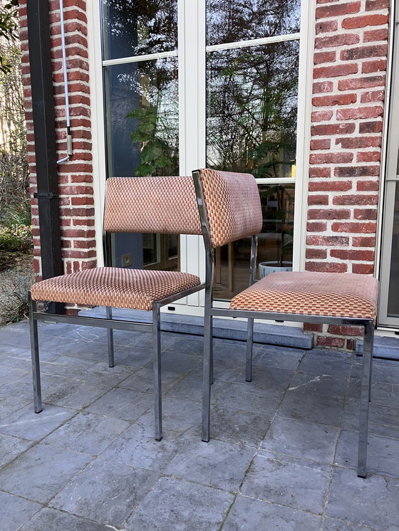 Image 1 of Vintage set of chrome chairs