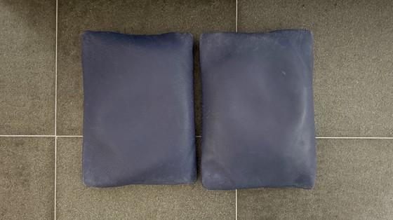 Image 1 of Divano De Sede DS17, 240 cm, pelle blu con supporto extra per il collo