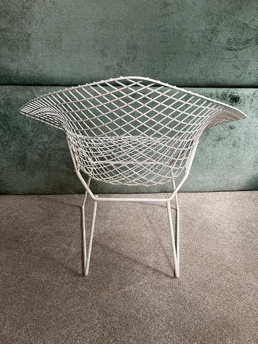 Original Knoll International Chairs (Set of 3) & Matching Ottoman – fauteuils, Metal (photo 2 of 11)