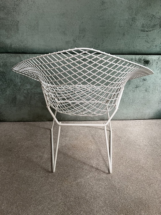 Originele Knoll International stoelen (set van 3) en bijpassende voetenbank – Fauteuils, Metal (photo 2 of 11)