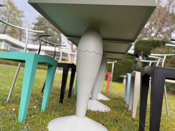 Image 1 of Kartell 8 Dr Glob Stühle & 3 Tische Design Philippe Starck