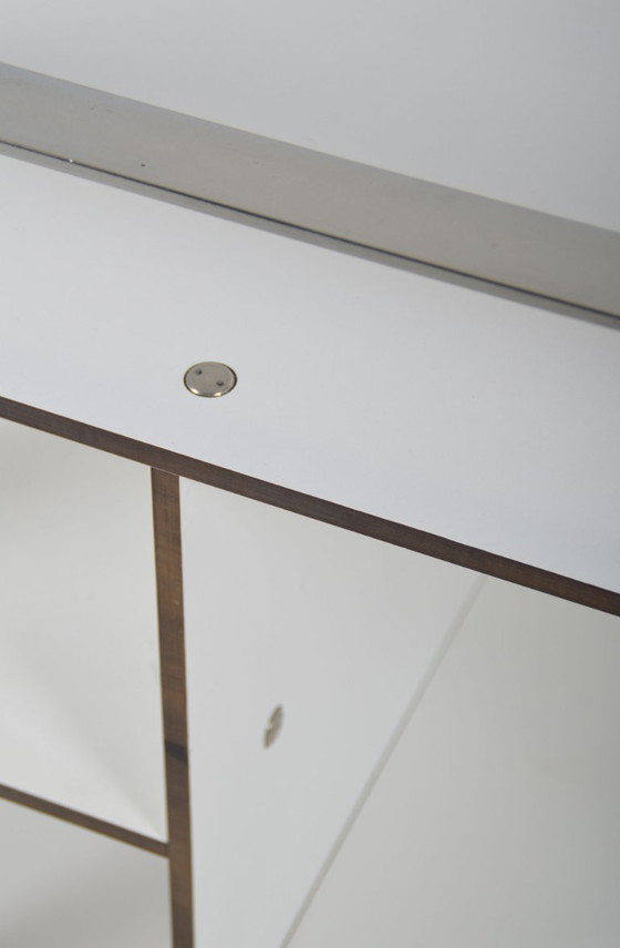 Image 1 of Italian Postmodern Serving Cart With Sleek Design, 1980s