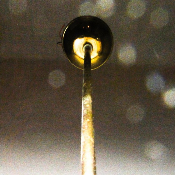 Vintage Metal Chandelier, Poland, 1980s – Brass (photo 9 of 13)