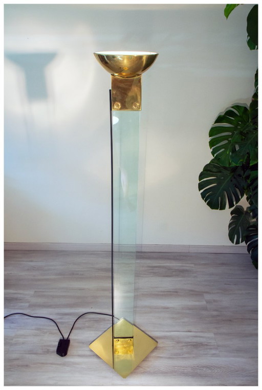 Laser" floor lamp by Max Baguara for Lamperti, Italy, 1970s