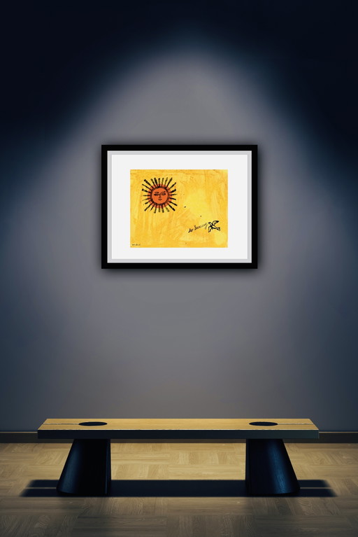 Andy Warhol: "So Sunny C.", 1958. Firmato sulla lastra. 