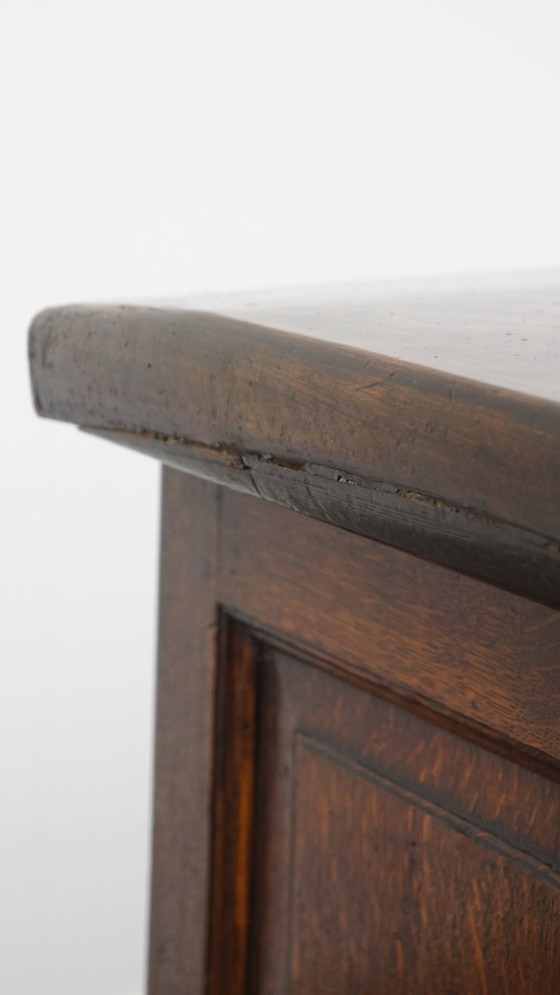 Image 1 of Buffet/ comptoir/ îlot de cuisine anglais ancien de la fin du XVIIIe siècle avec plateau en chêne massif