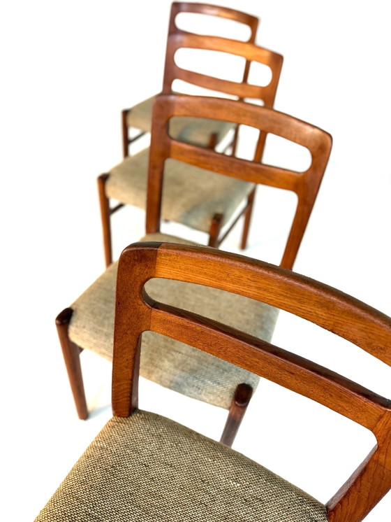 Image 1 of Set di 4 sedie da pranzo vintage danesi anni '70