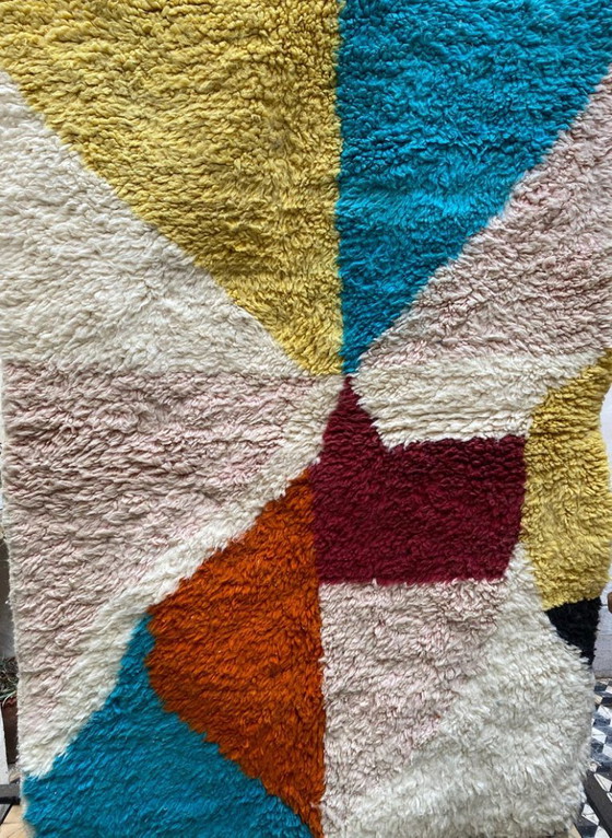 Tappeto berbero marocchino colorato, fatto a mano, 250 cm x 150 cm – Tappeti, Cotton (photo 9 of 9)