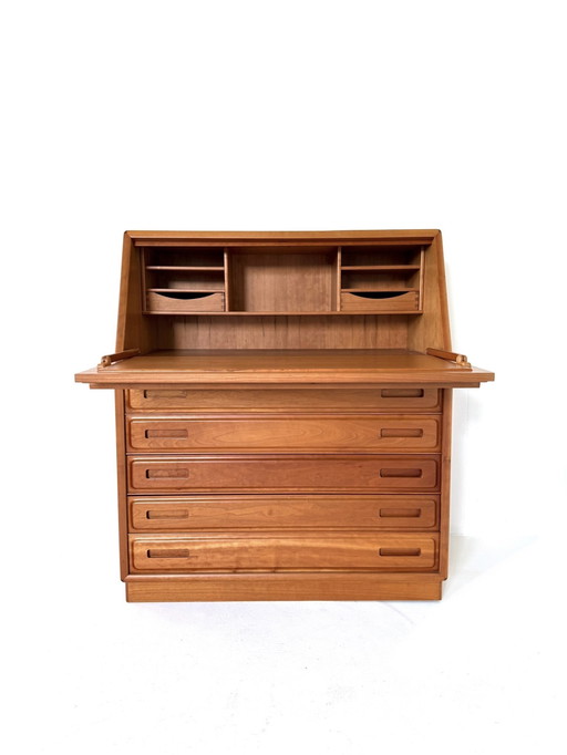 Secreter danés vintage de teca, Dyrlund años 80