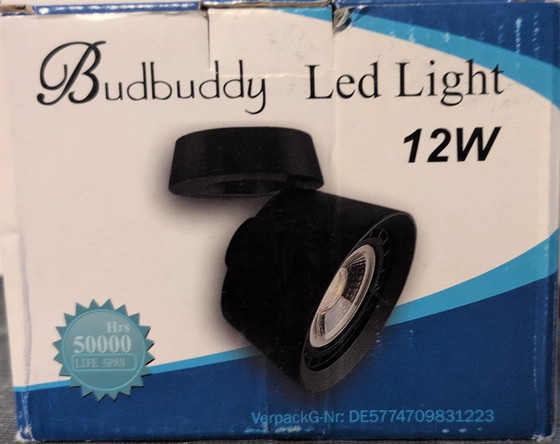 12W Zwarte Richtbare LED Spot 3000K, 360° Rotatie, Moderne Verlichting, Spotjes (foto 7 van 16)