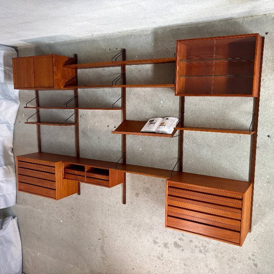 Image 1 of Poul Cadovius Teak Modular Wall System — 4 Columns