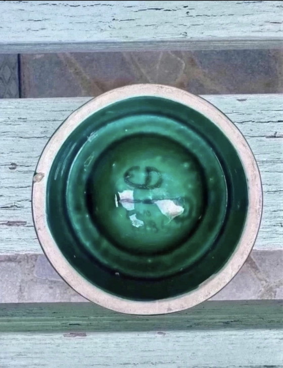 Vintage Space Age green ceramic ashtray, 1960s-1970s – Table accessories (photo 4 of 6)