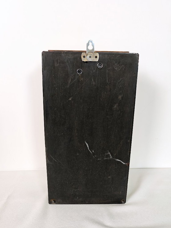 Image 1 of Vintage Wall Clock "555" Triple Five Mechanical  / Working Shanghai China Retro Clock / Mid Century Modern Wood Decor