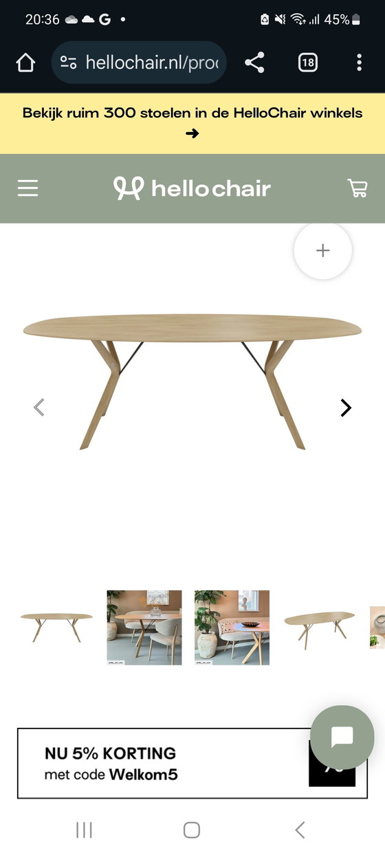 Image 1 of Mobitec Oval Table 200x100