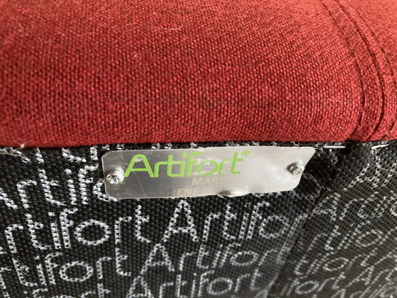 Image 1 of Canapé Artifort Mare 2,5 places, rouge foncé