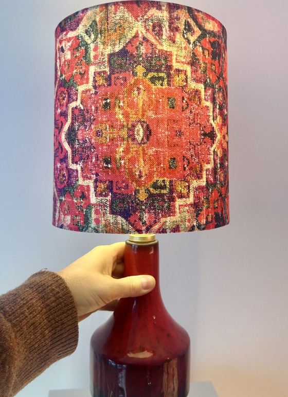 Image 1 of Lampe d'appoint upcyclée – Céramique d'Allemagne de l'Ouest | sans fil | pièce unique