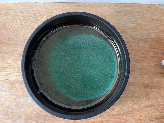 Image 1 of Grand bol vert vintage par Ulla Winblad