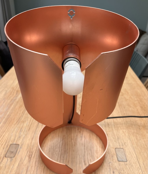 QAZQA copper table lamp – tafellampen, Metal (photo 2 of 7)