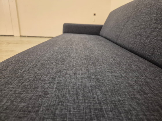 Image 1 of Montel Romero – 3-Sitzer-Sofa – Blau – Stoff – Hocker – Design