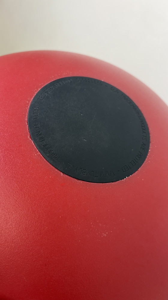 Image 1 of Tumbly ergonomische kunststof design kruk rood